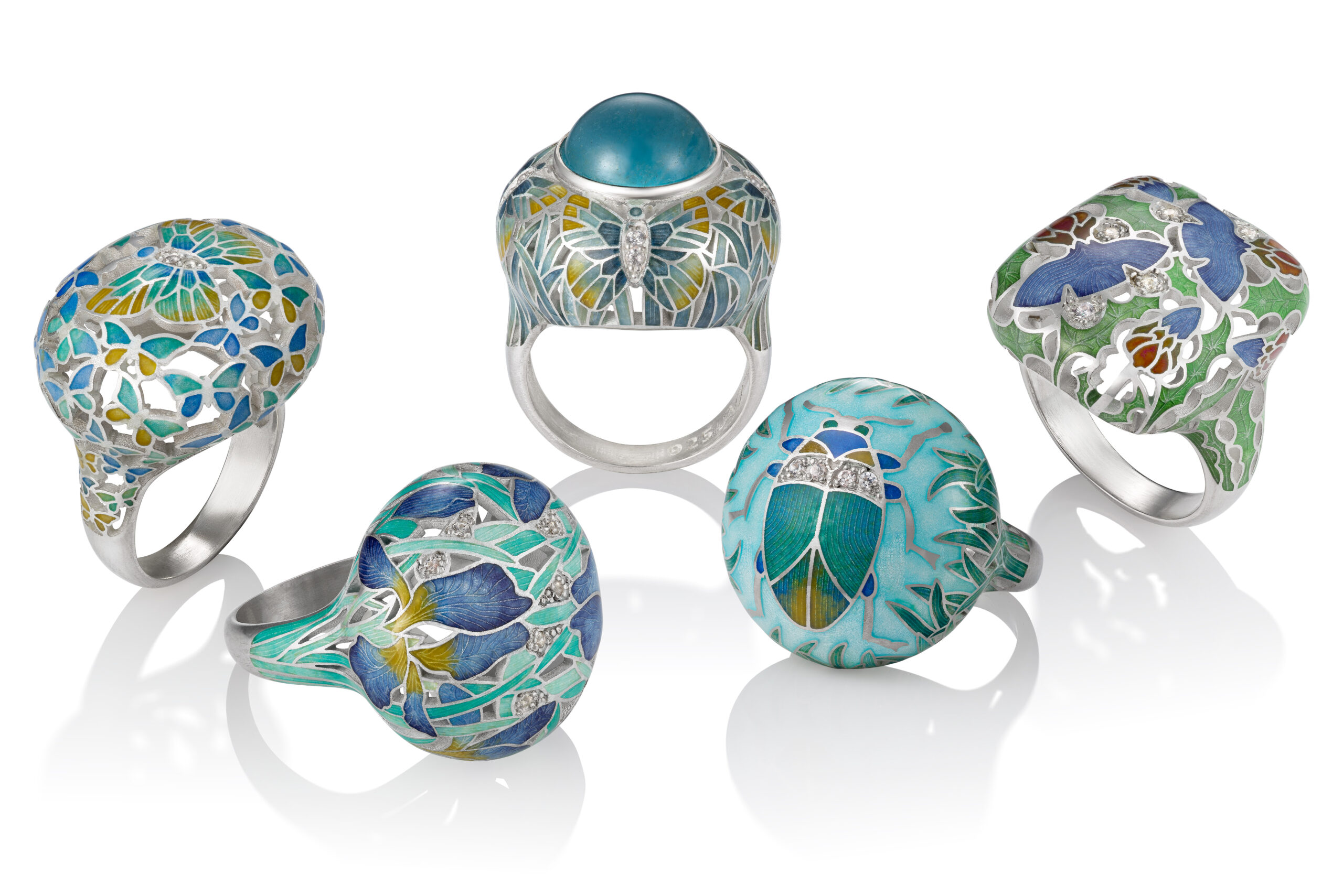 Selection of jewelry created by Nina Lara Novikova